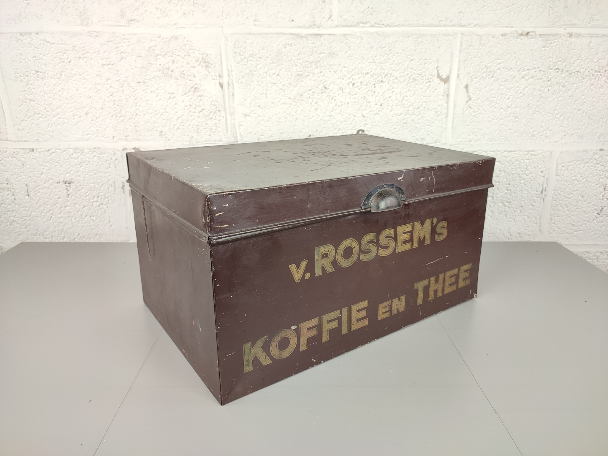 Grote Blikken Doos V.Rossem'S Koffie En Thee image 2