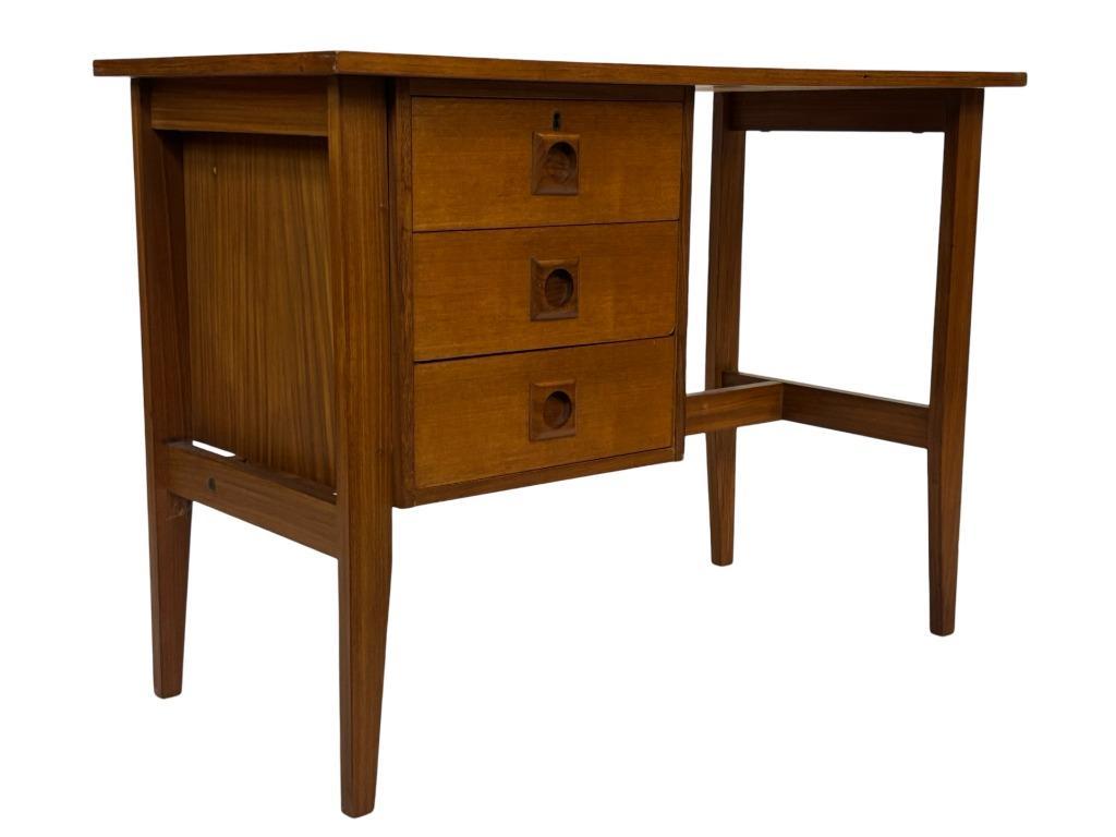 Vintage Bureau Jaren 60 Compacte Werkplek Teak Design image 20