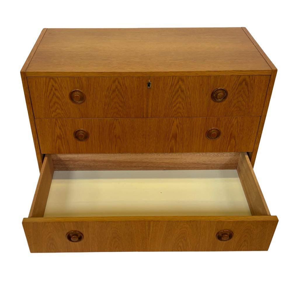 Vintage Ladekast Kastje Jaren 60 Teak Fineer Commode Design image 19