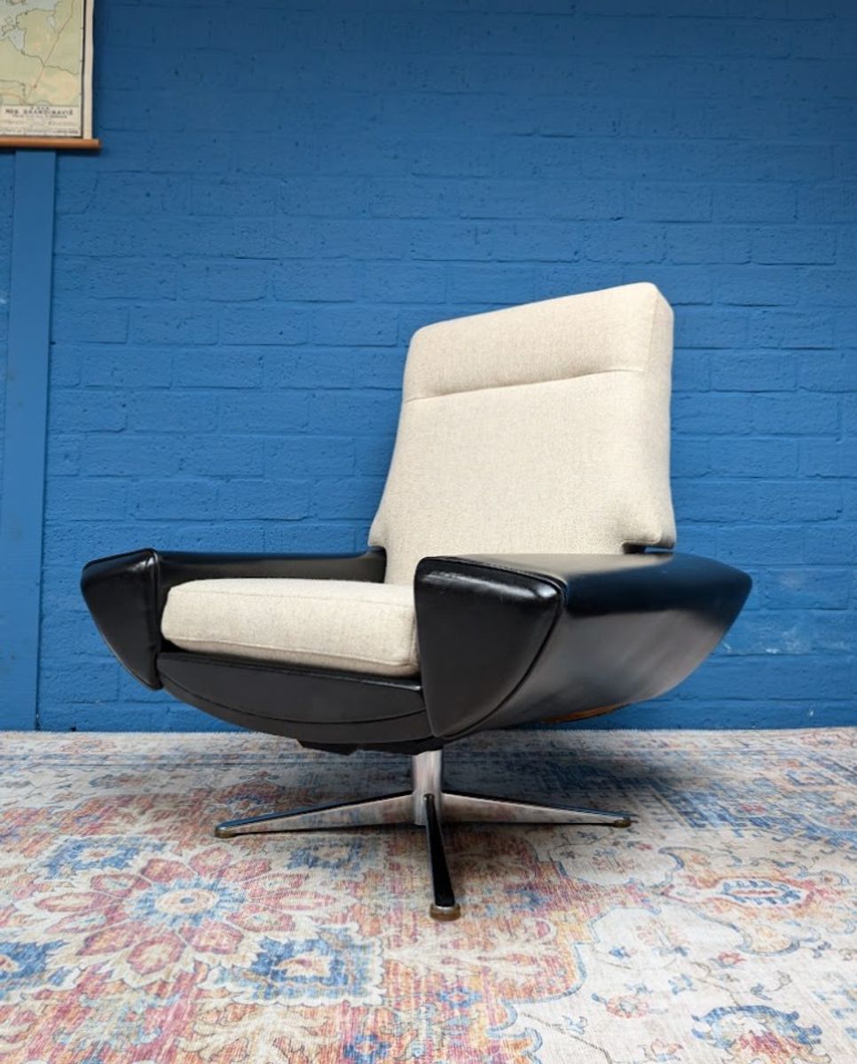 Vintage Space-age Deens Design Fauteuil, Johannes Andersen Jaren '60 image 2
