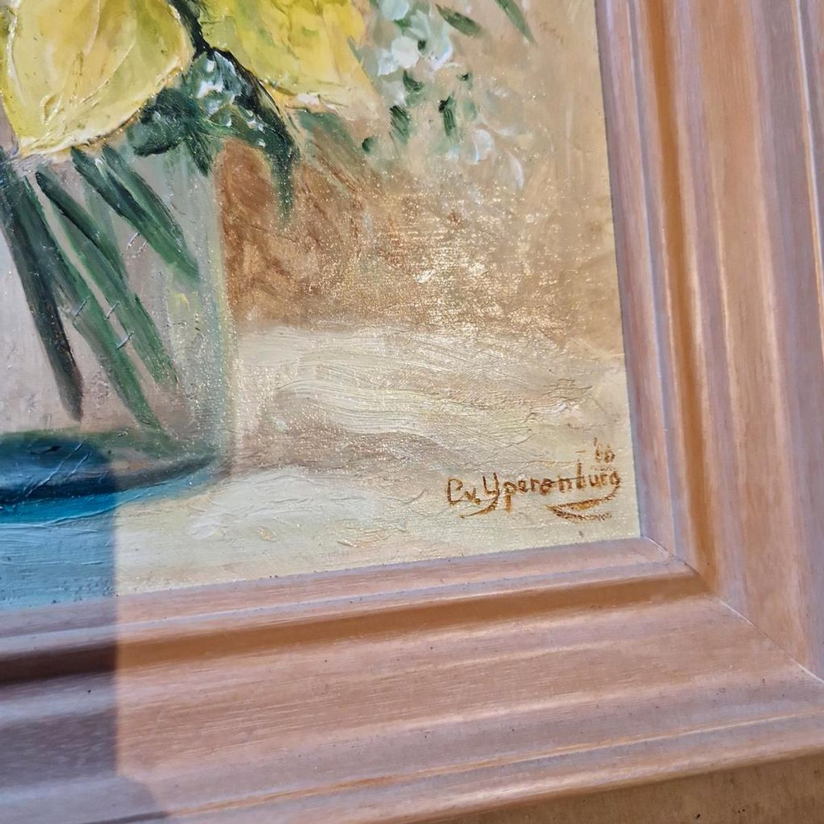 Vintage Schilderij Olieverf Op Doek image 4