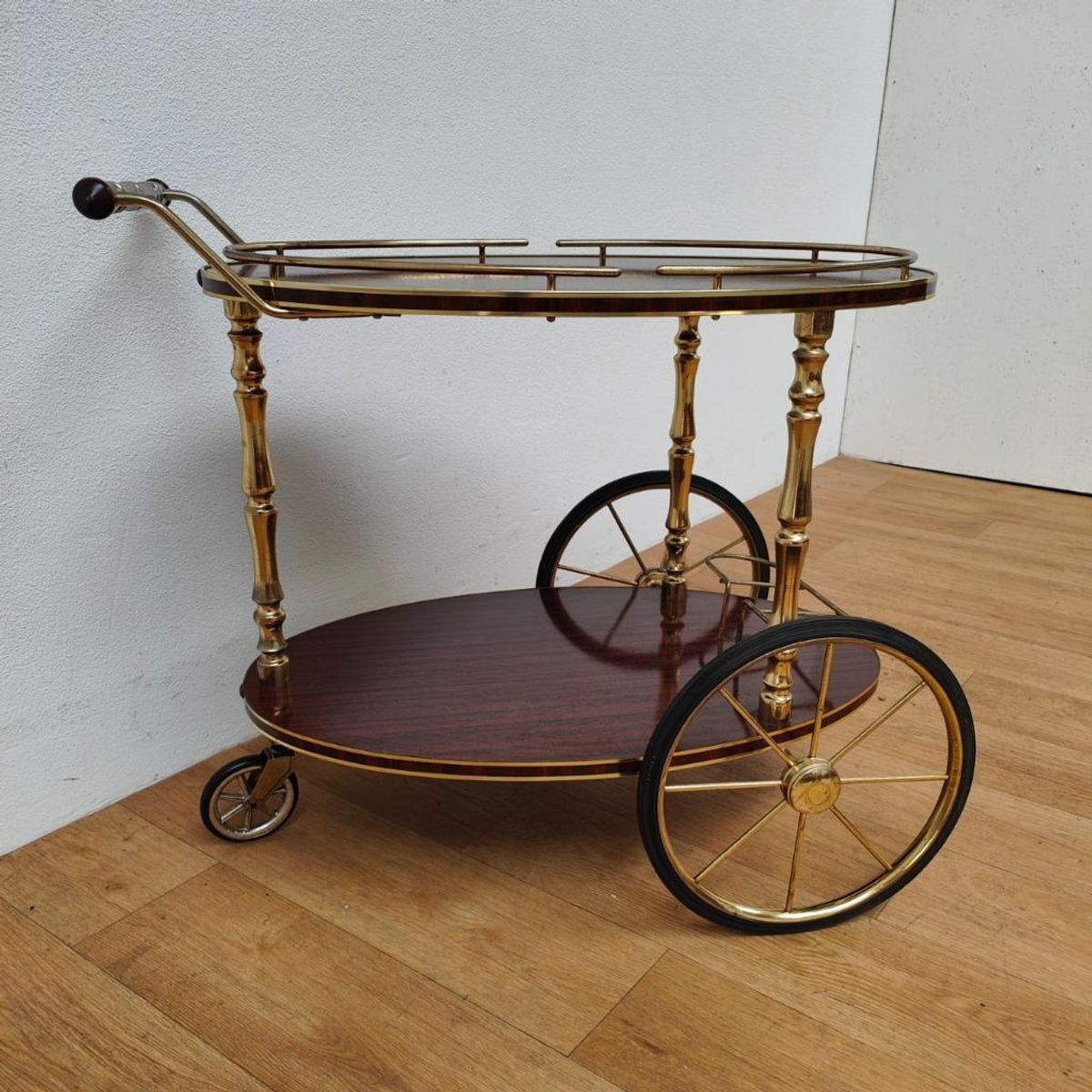 Vintage Barcart Drankenkar Trolley Butlerwagen Bijzettafel 3 image 5