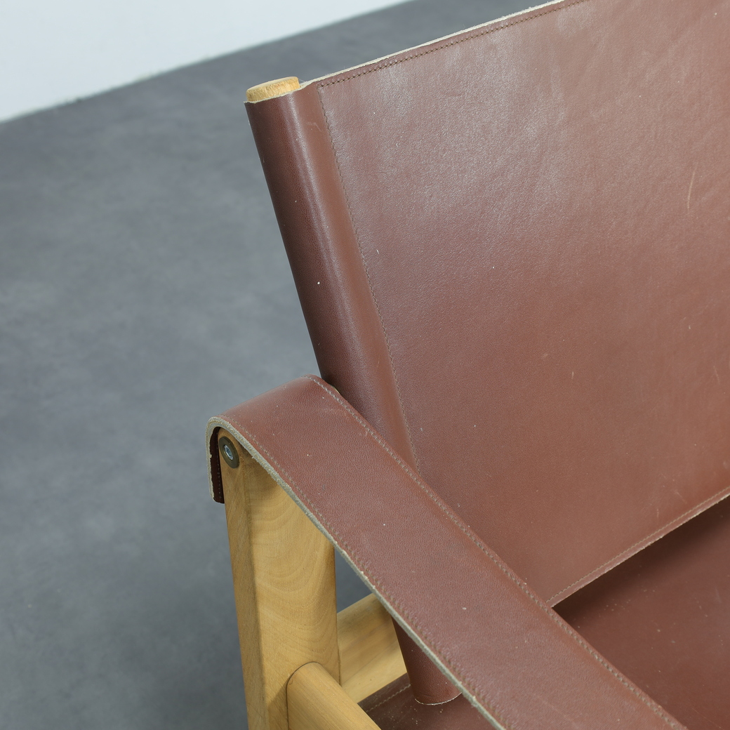 Set Of 2 Lounge Chairs In Teak And Saddle Leather By Karl Heinz Bergmiller For Escriba, Brazil, 1970s image 10