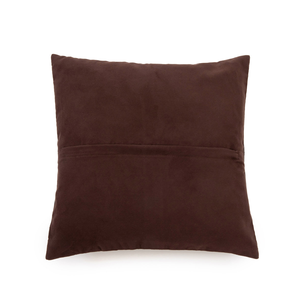 Bazar Bizar | De Four Panel Leather Kussenhoes - Chocolade - 40x40 image 3