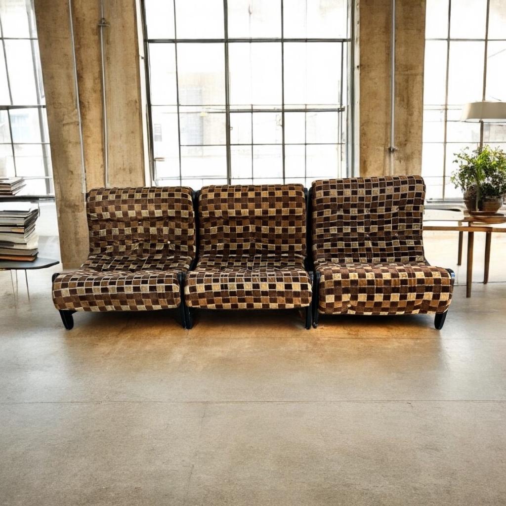 Retro Modulaire Zetel / Vintage Fauteuil / Salon 3 Delig image 4