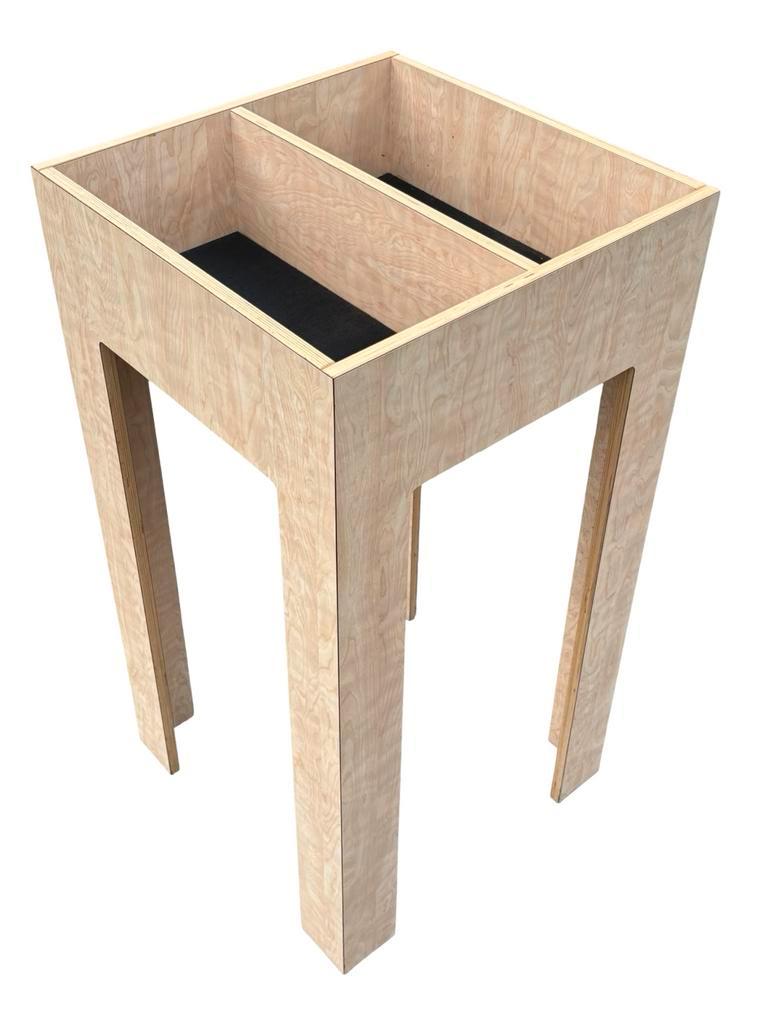 Houten Tafel Opbergmeubek Lp Cd Boelen - Uniek Design image 2