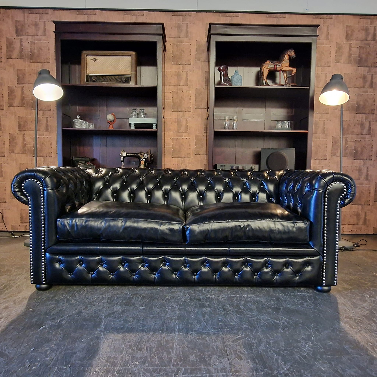 Chesterfield Brighton Slaapbank - Zwart image 12