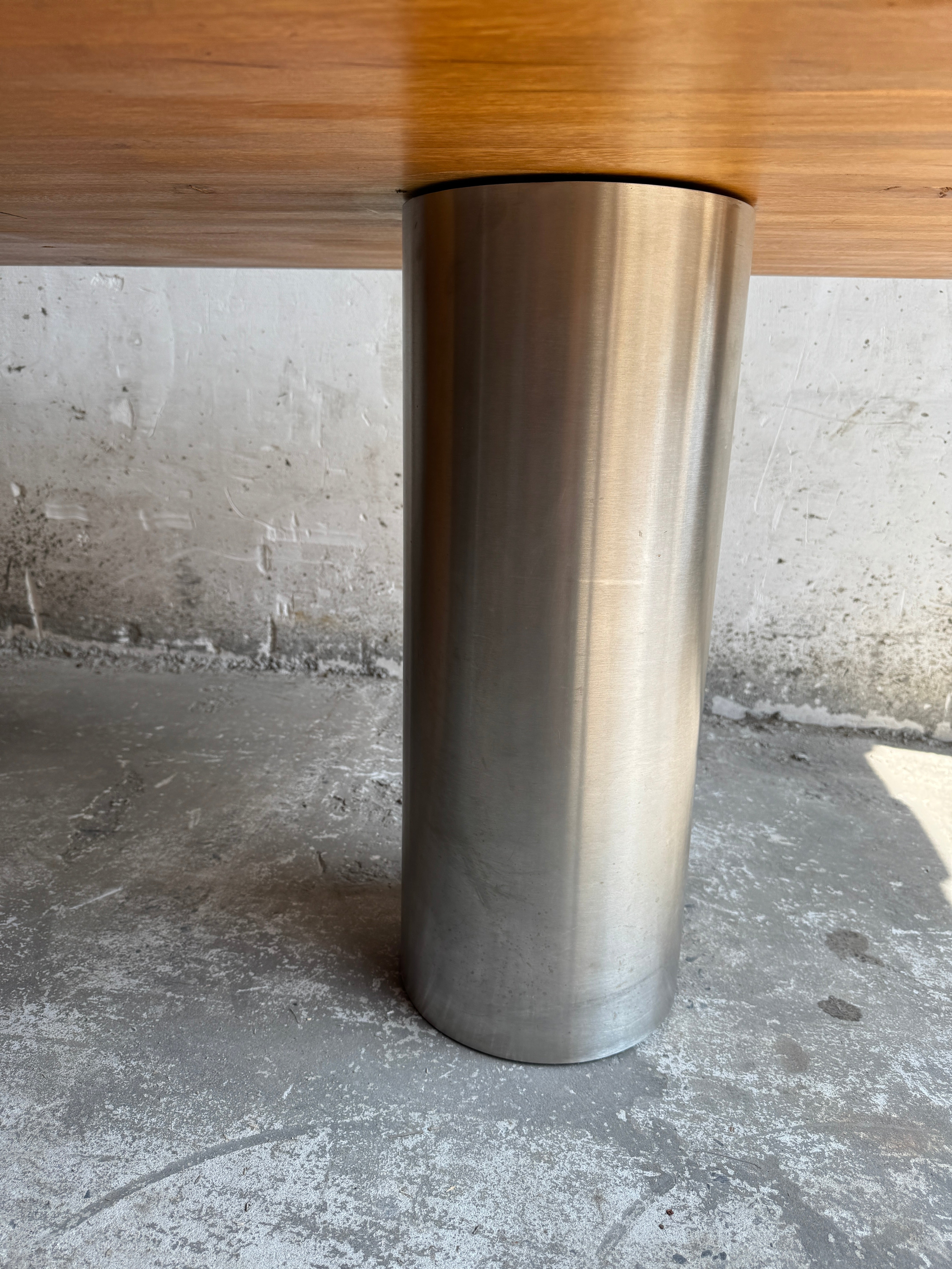 Geometric Brutalist Dining Table, 1980s image 15