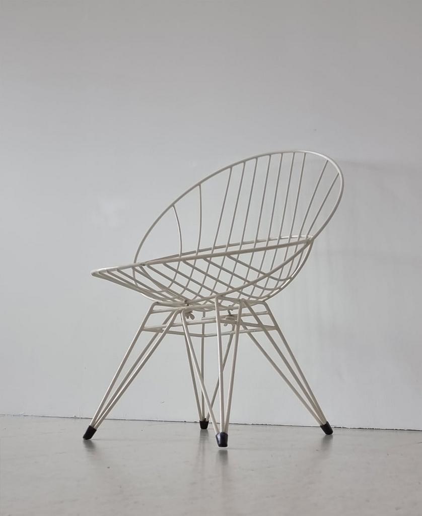 Pastoe Draadstoel, Cees Braakman. Model Combex. Jaren ‘50. image 4