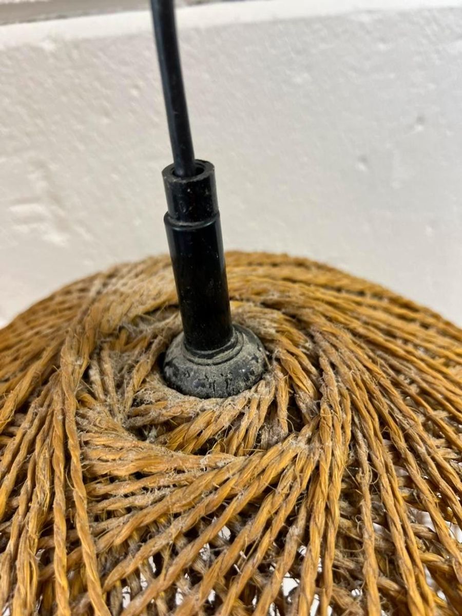 Vintage Luster / Hanglamp Uit Koord / Wabi Sabi Stijl image 5