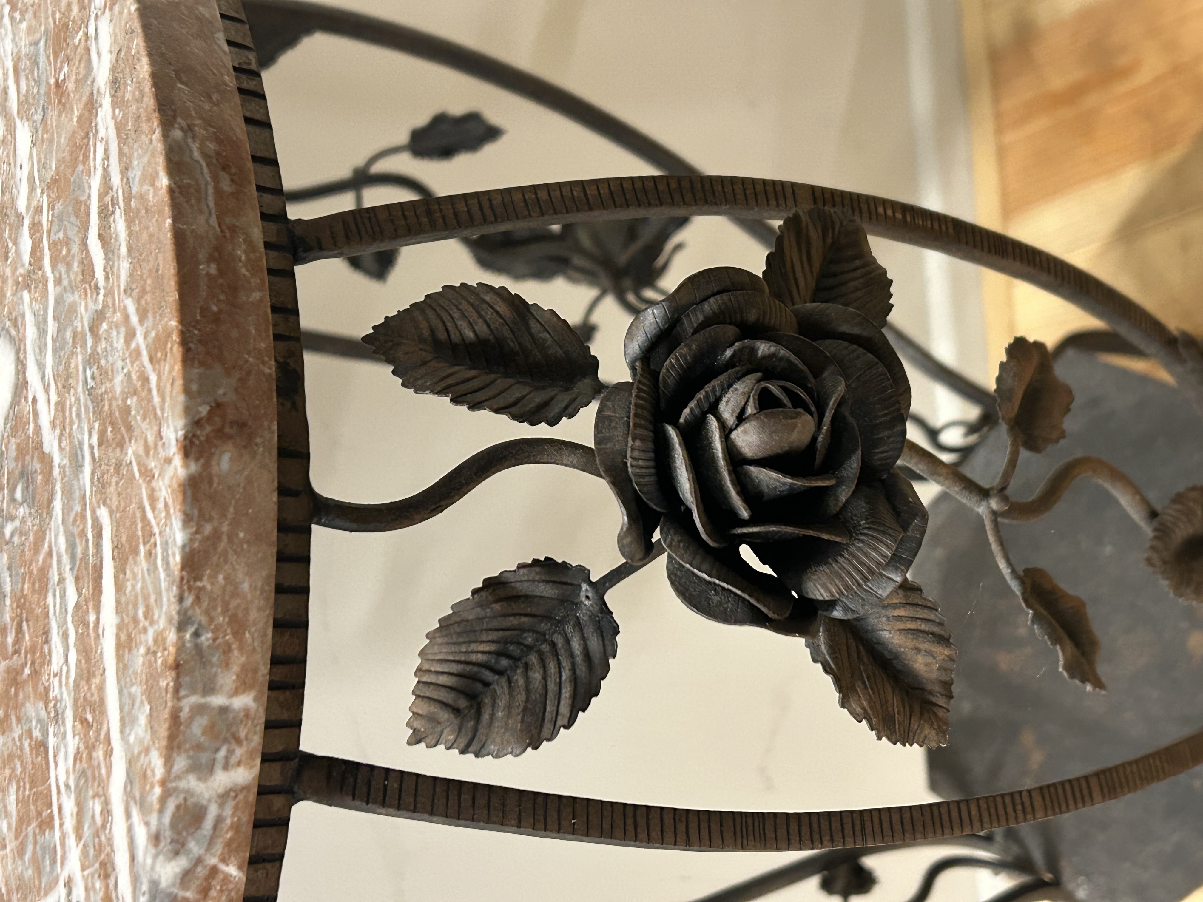 Gesmede Tafel Met Marmer Van Boeckel Style image 4