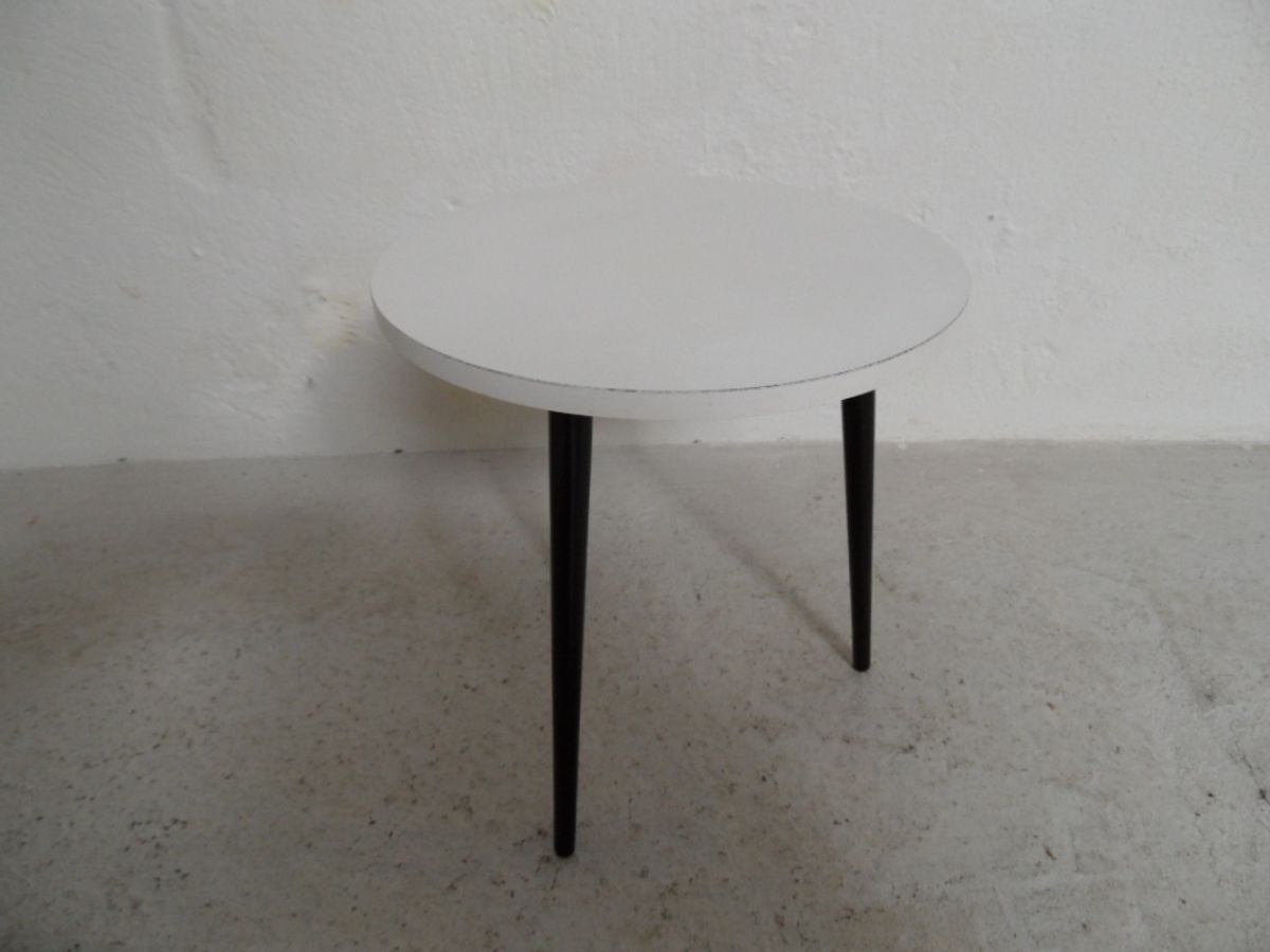 Vintage Bijzettafeltje Wit image 3
