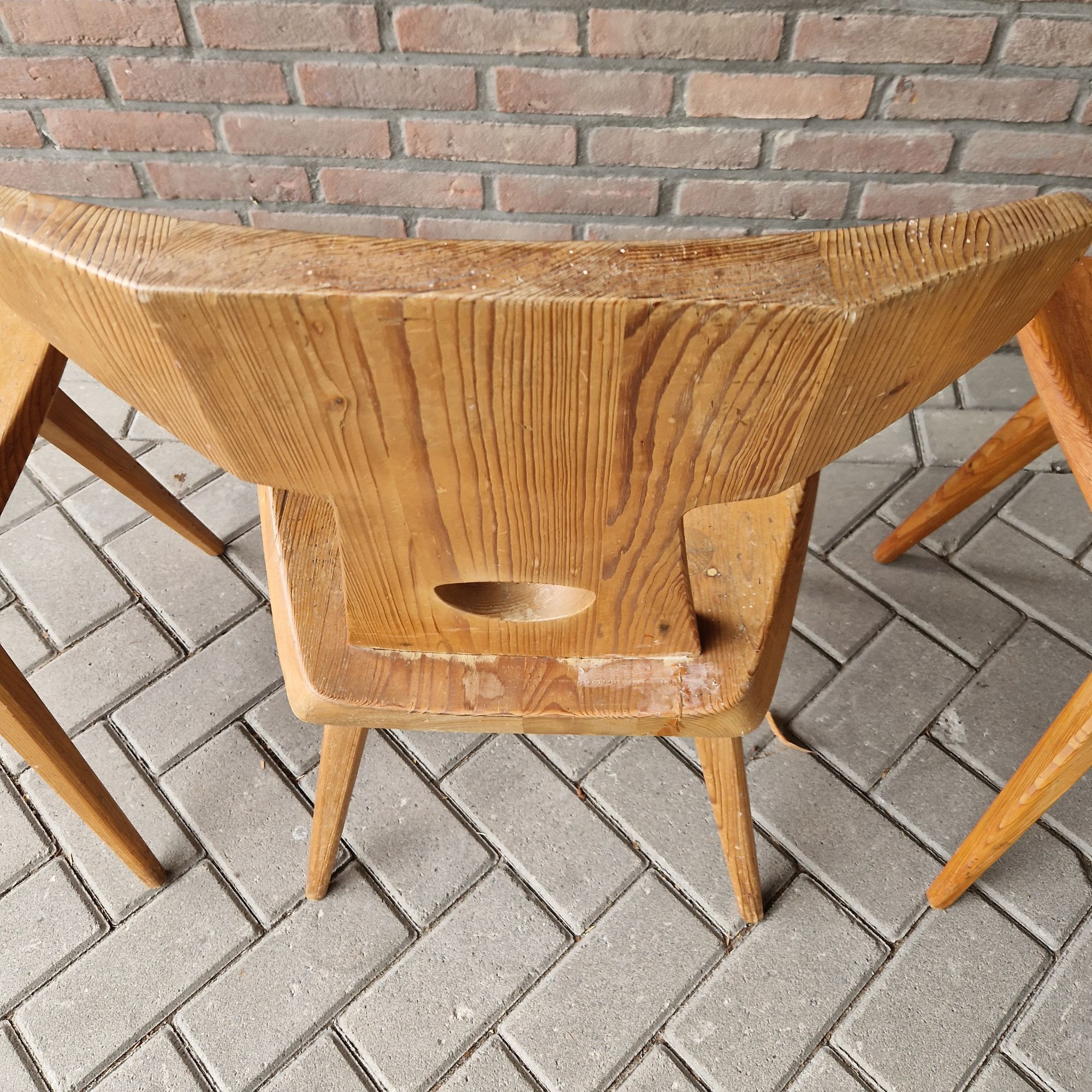 Jacob Kielland Brandt Set Van 3 Vintage Stoelen image 8