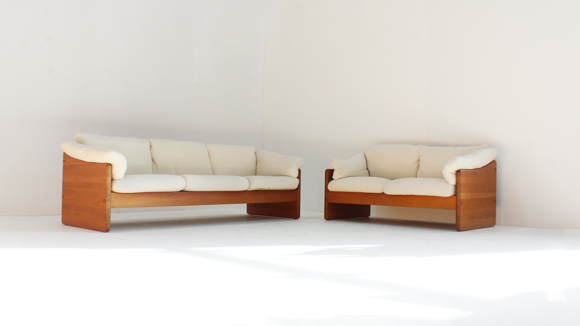 Vintage Deense Sofa Set Massief Teak Van Mikael Laursen 1960s image 7