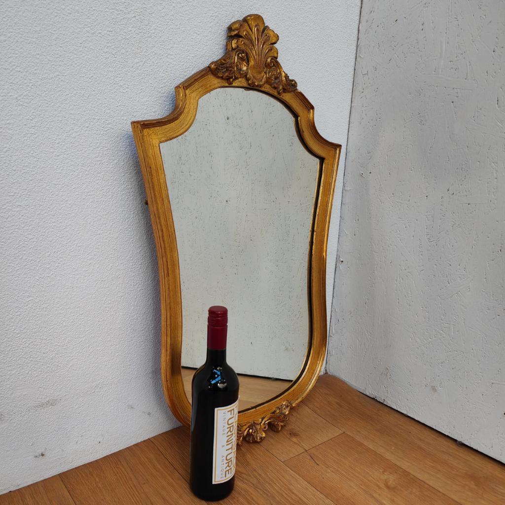 Vintage Goudkleurige Regency Rococo Barok Spiegel Schouwspiegel 406 image 4