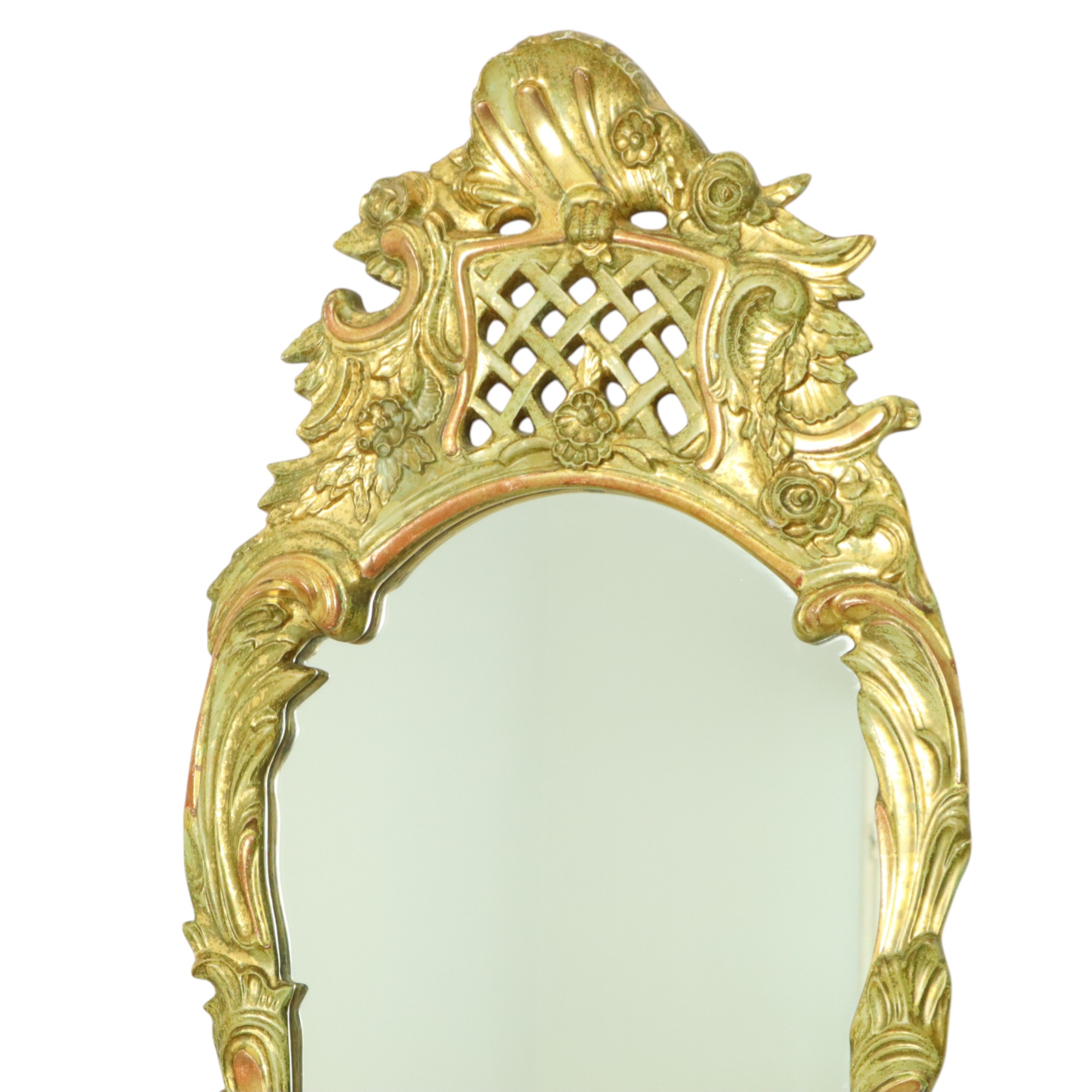 Grote Zweedse Spiegel Bladgoud Verguld Klassiek Rococo Stijl 119cm image 4