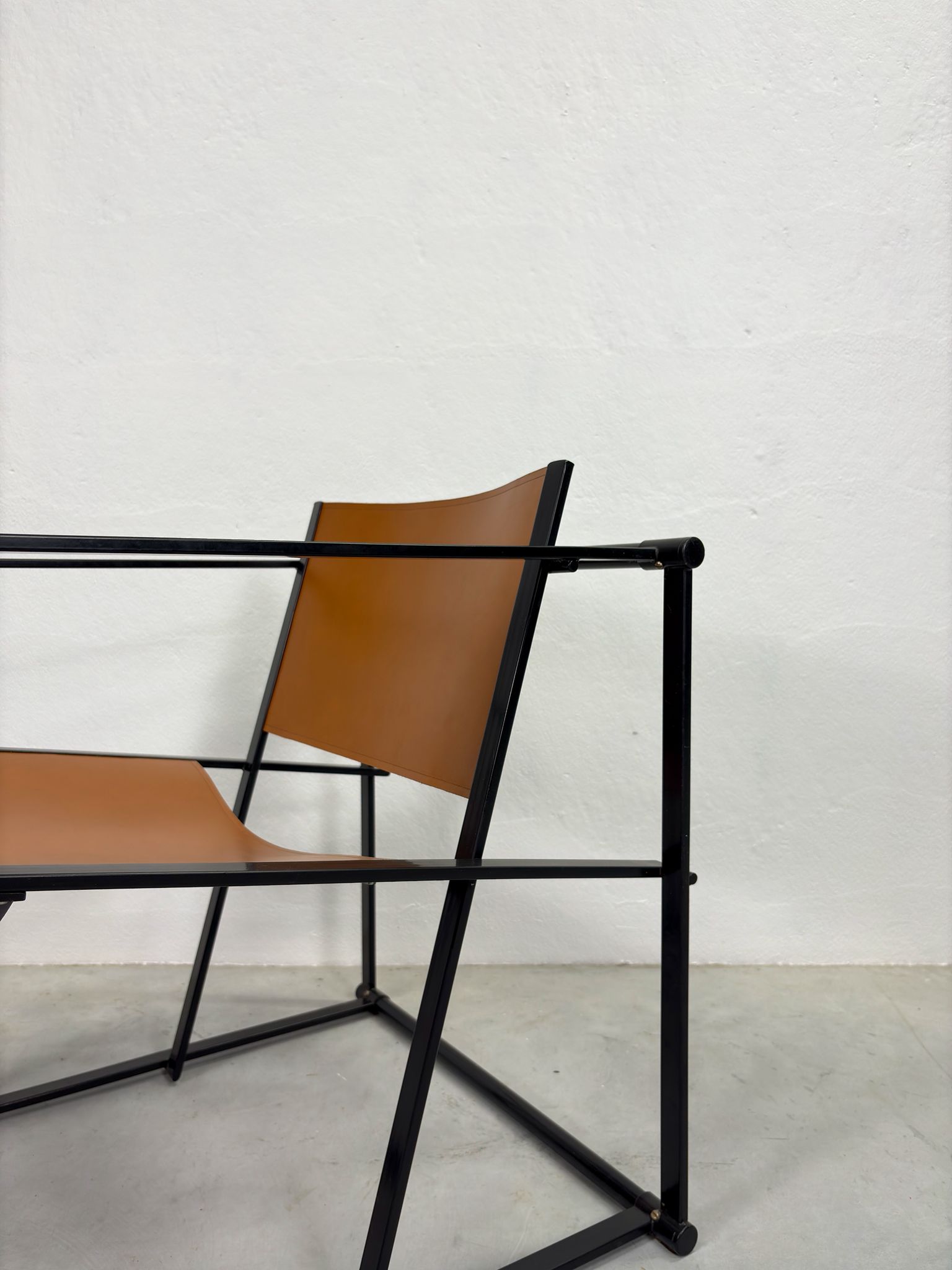 Vintage Pastoe Fm60 Fauteuil Cognac Tuigleer image 10