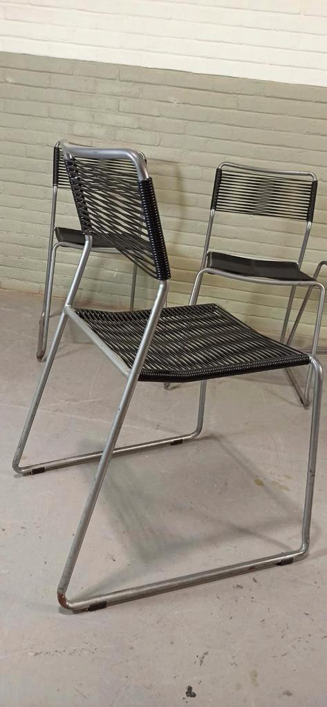 Set Van 6 Melker Spaghetti Stoelen, Lisa Norinder Voor Ikea image 5