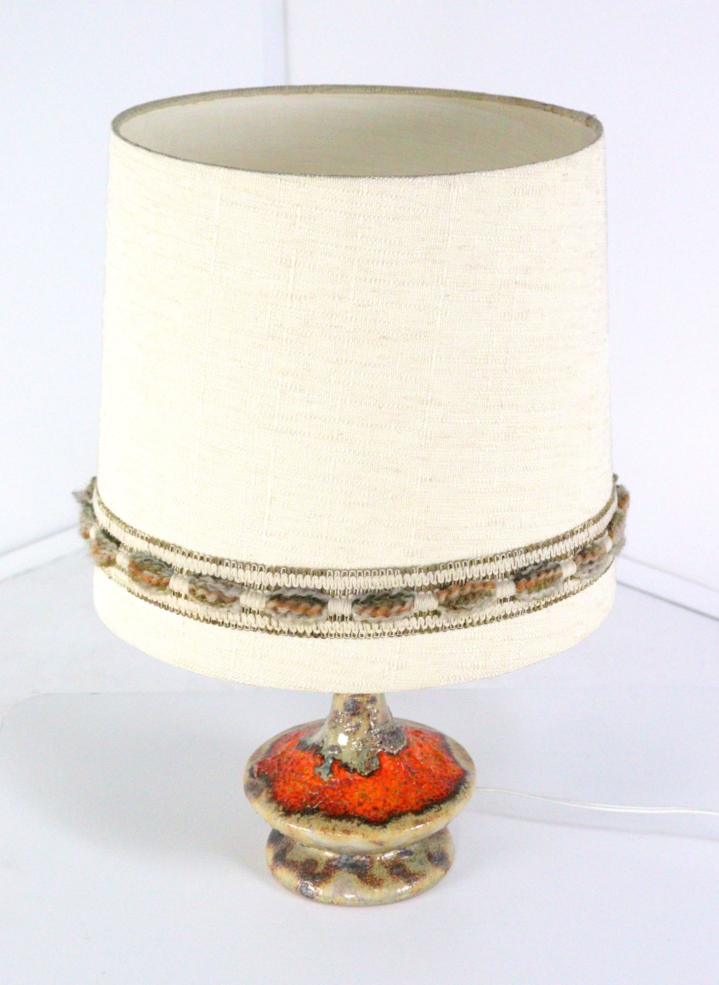 West Germany Tafellamp Keramiek Lamp Vintage image 9