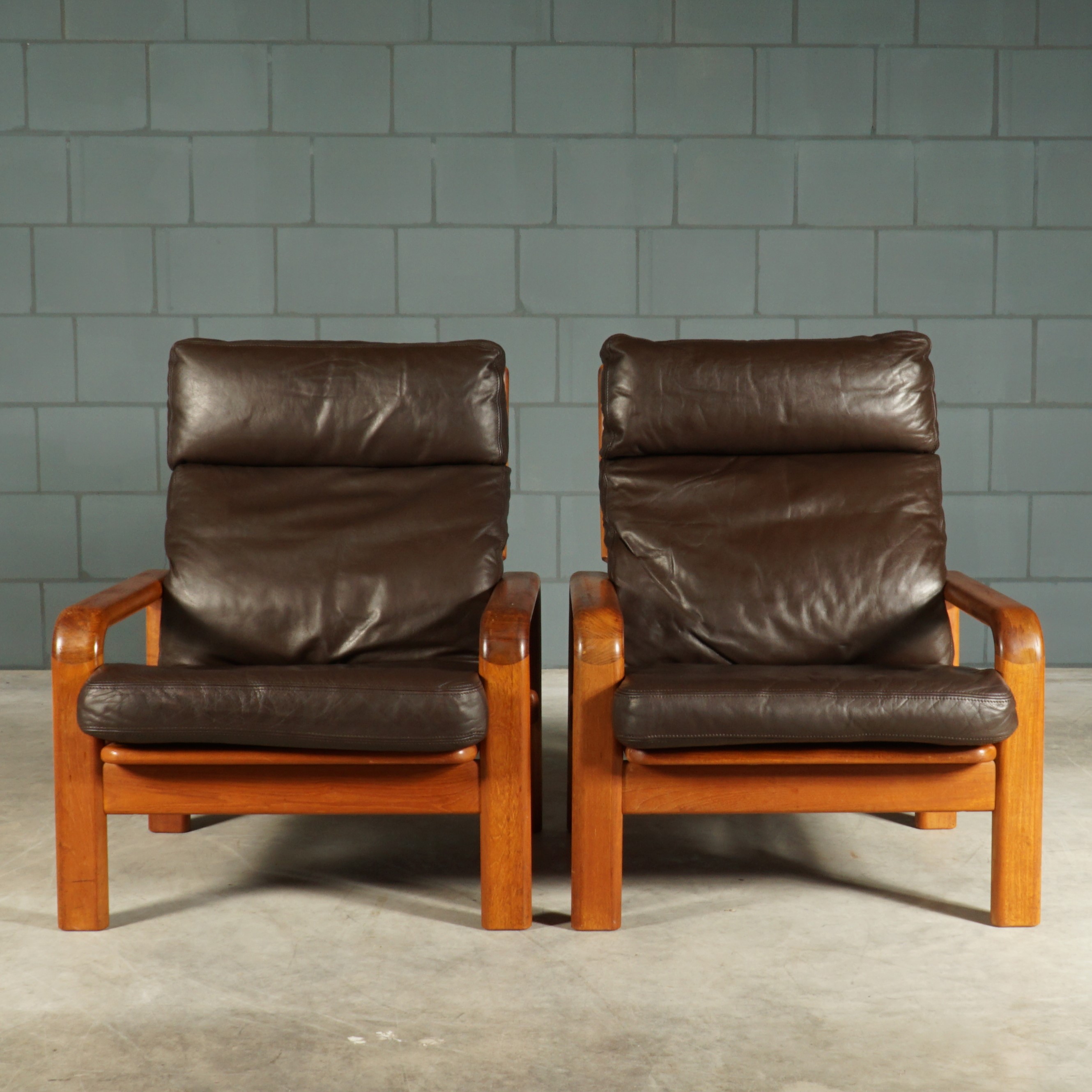 Vintage Deense Fauteuils – L. Olsen & Son – Teakhout – Jaren 60 image 2