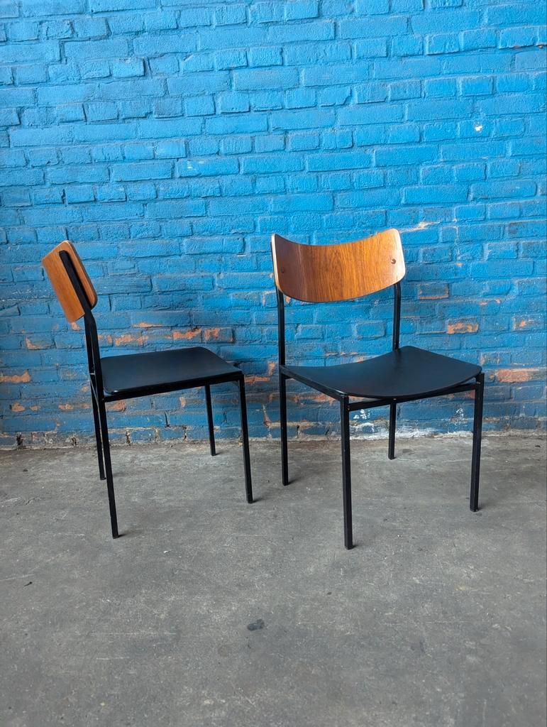 2x Vintage Industriële Stoelen, Italië 1960s image 3