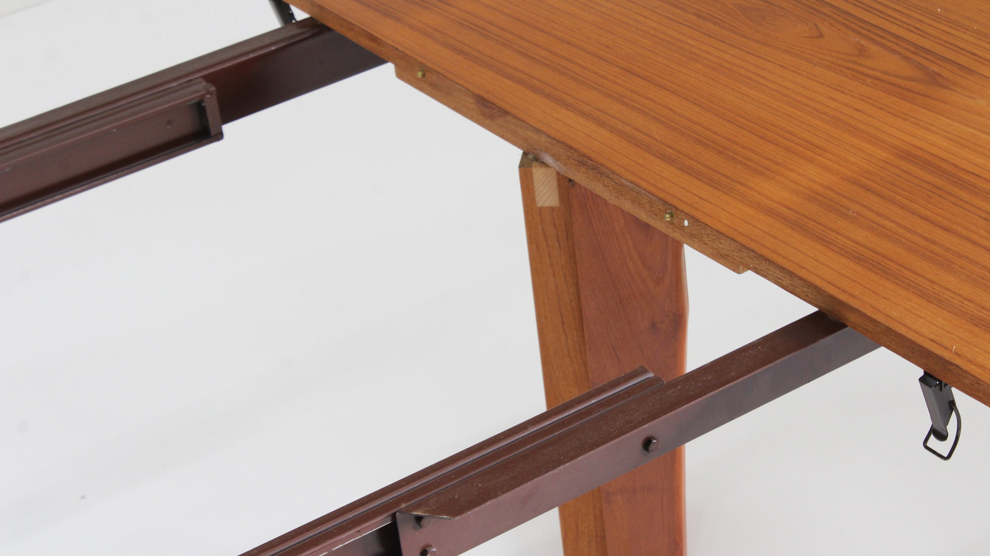 Vintage Deense Ronde Uitschuifbare Eettafel Teakhout Jaren 60 image 9