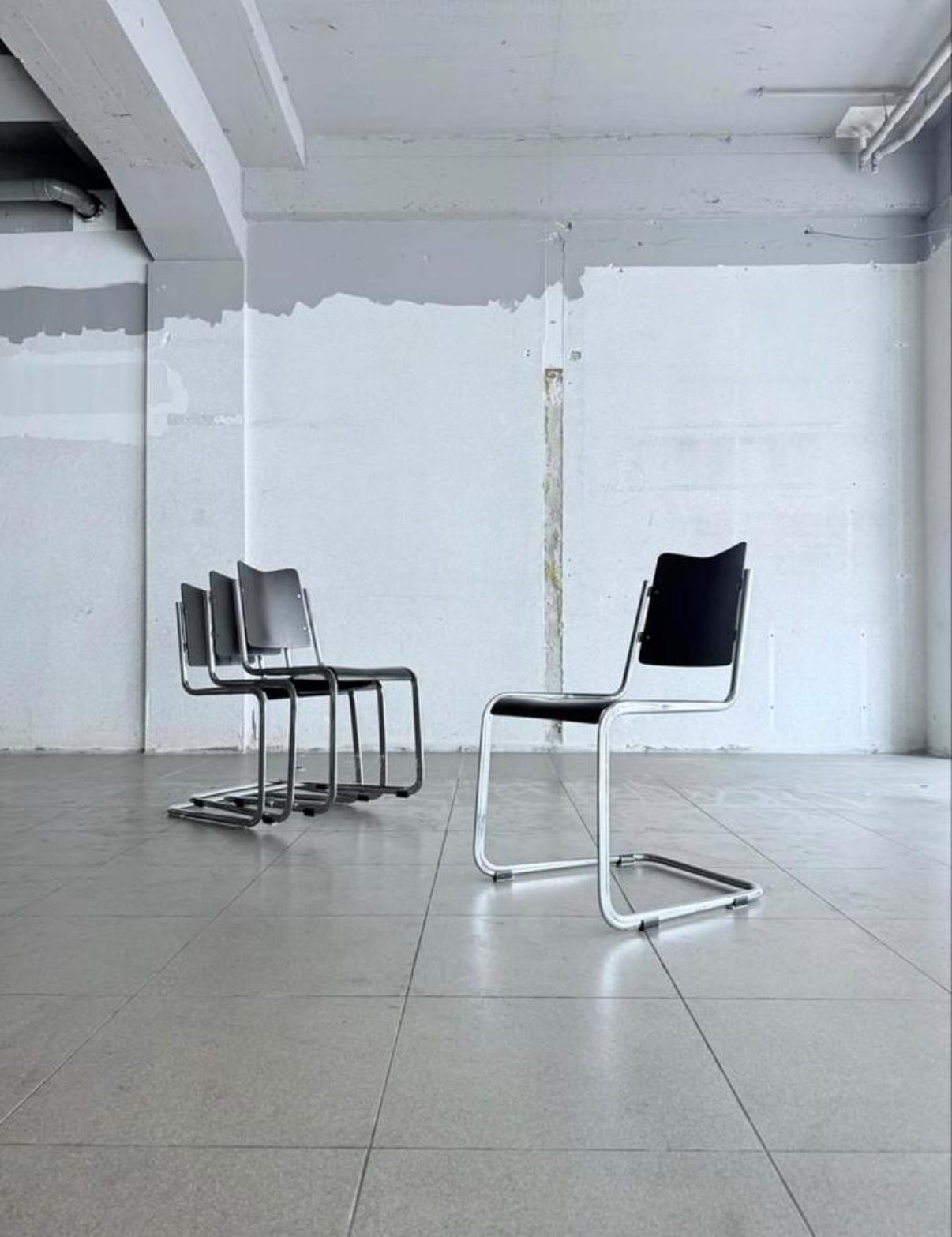 4x Tecta B11 Cantilever Stoelen Design Jean Prouve image 2