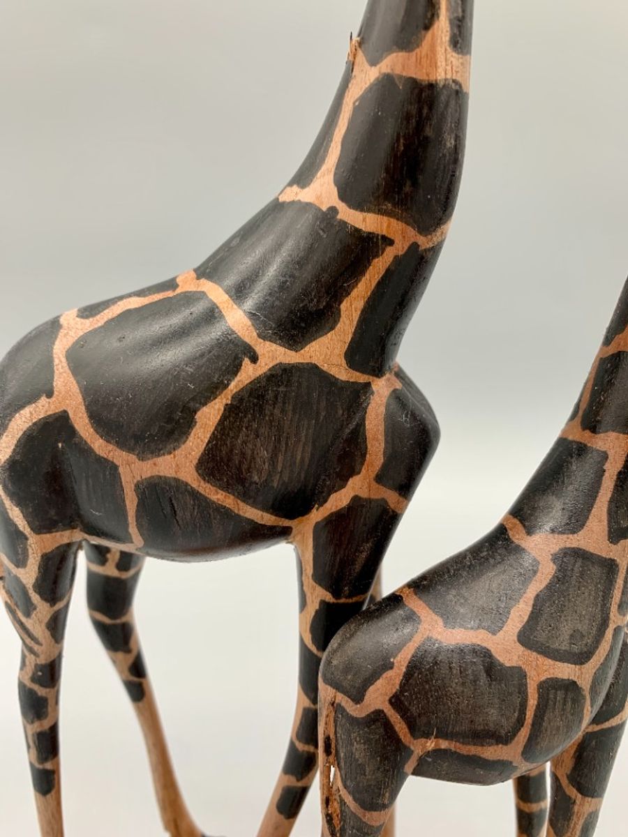 Set Vintage Houten Giraffen image 4