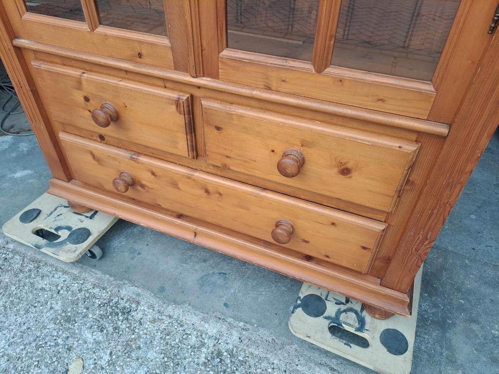 Grenen Ladekast Vitrine Kast image 4