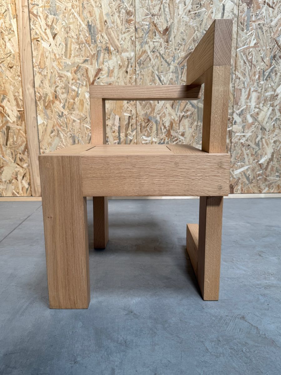 In Style Van Rietveld Steltman Houten Stoel image 10