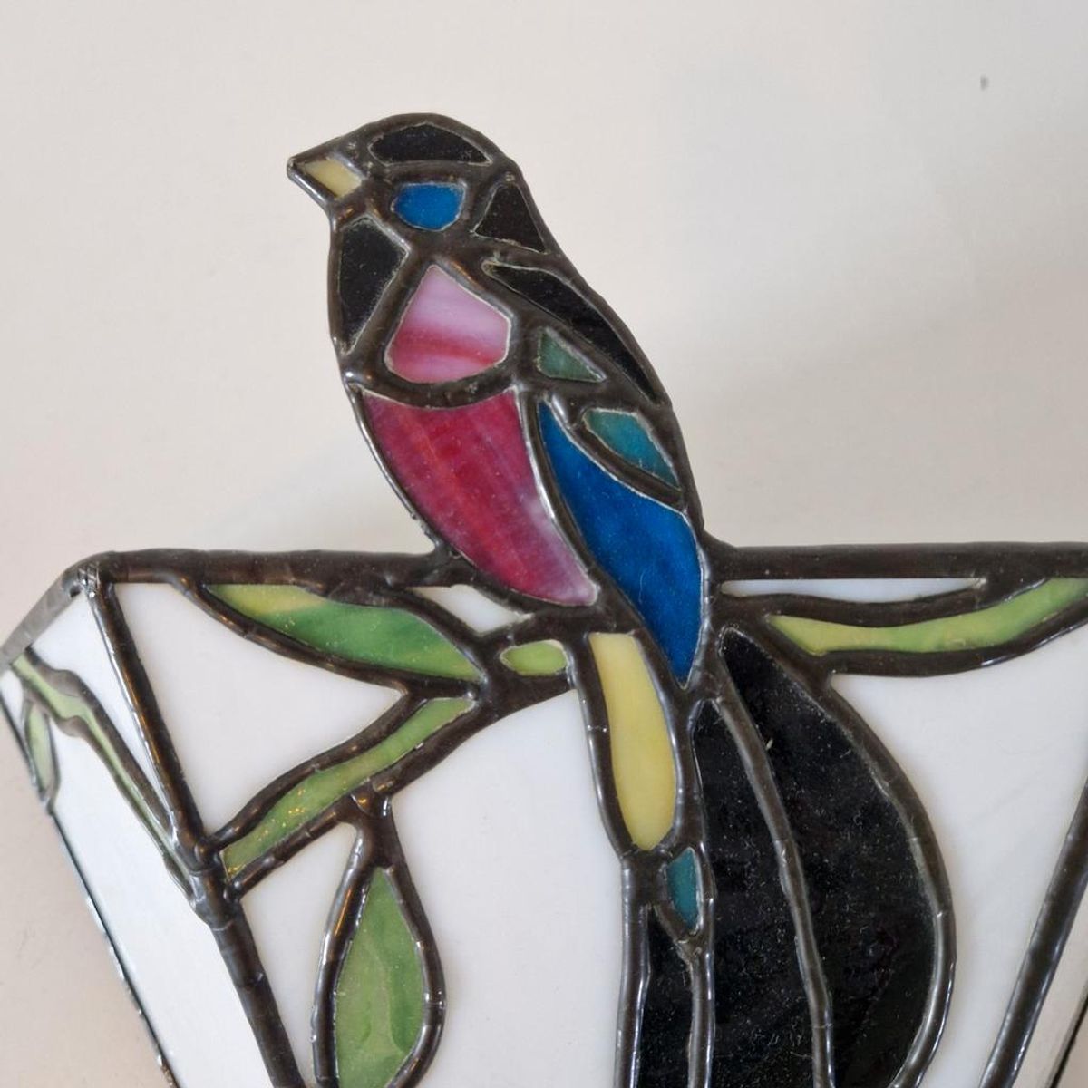 Vintage Wandlamp Glas In Lood / Tiffany Stijl image 5