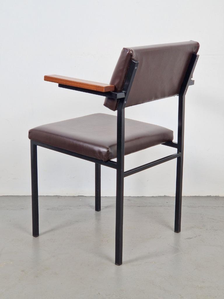Vintage Stoel Se 21 Spectrum Martin Visser ‘60 Tubular Teak image 8