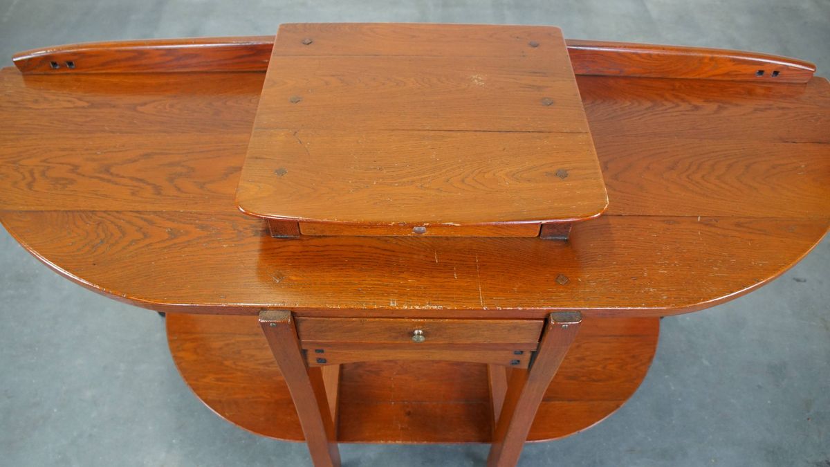 Jugendstil, Art Nouveau Gangkastje/ Side Table Van Schuitema image 7