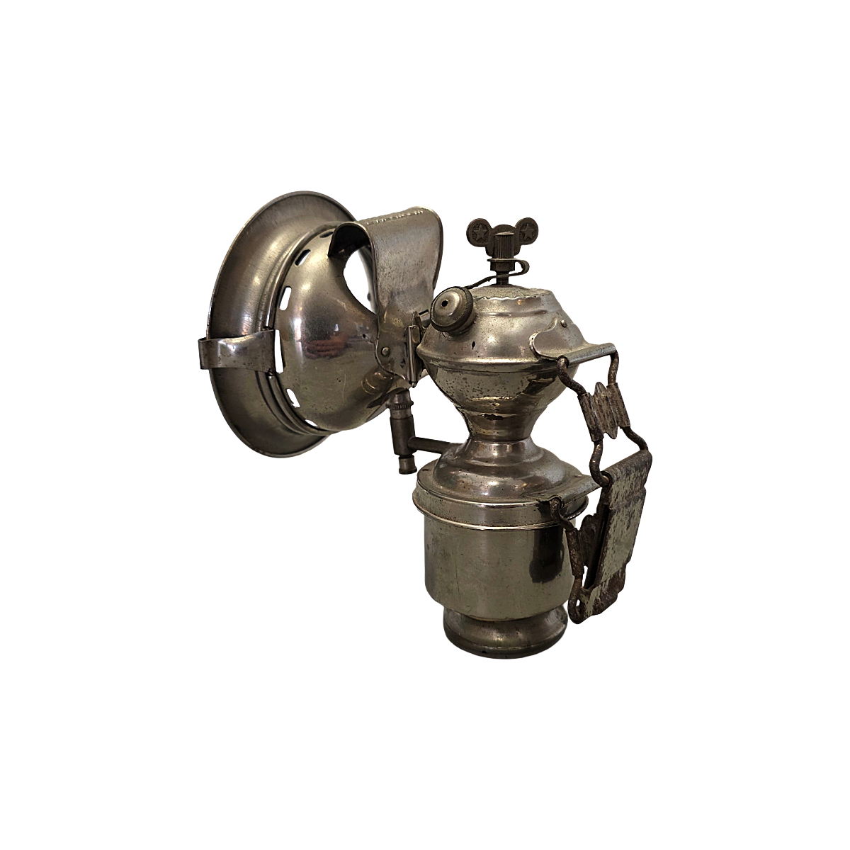 Antiek Franse Carbid Fietslamp Van Hirondelle, Circa 1920 image 4