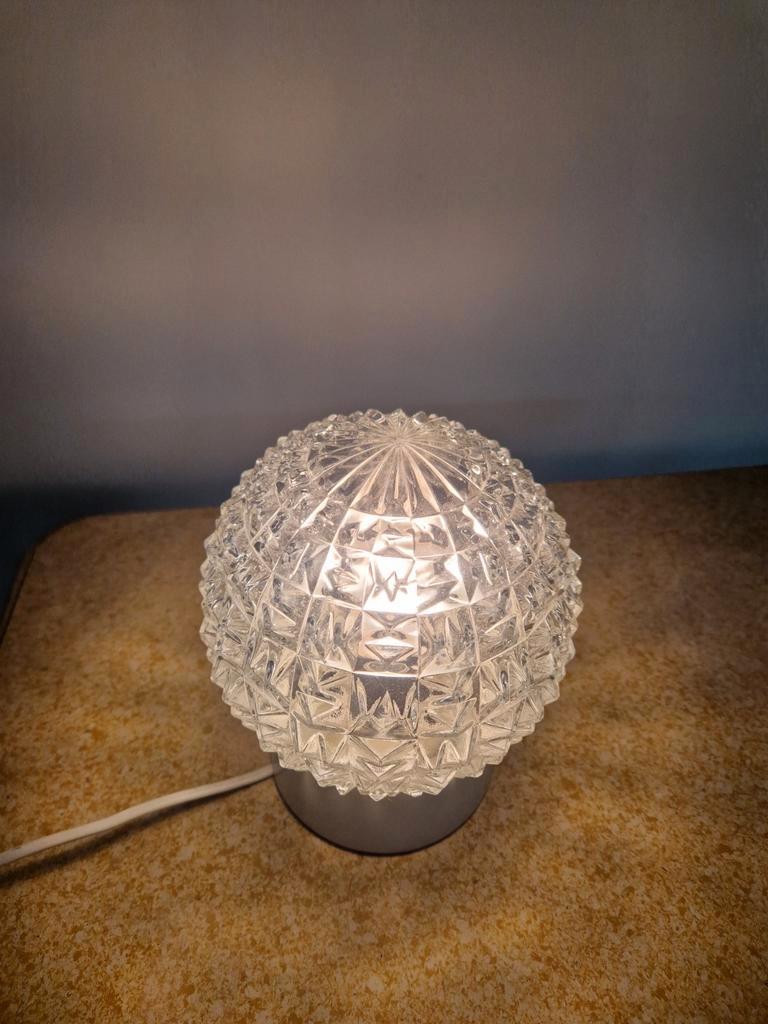 Vintage Mid Century Glazen Plafonniere image 6