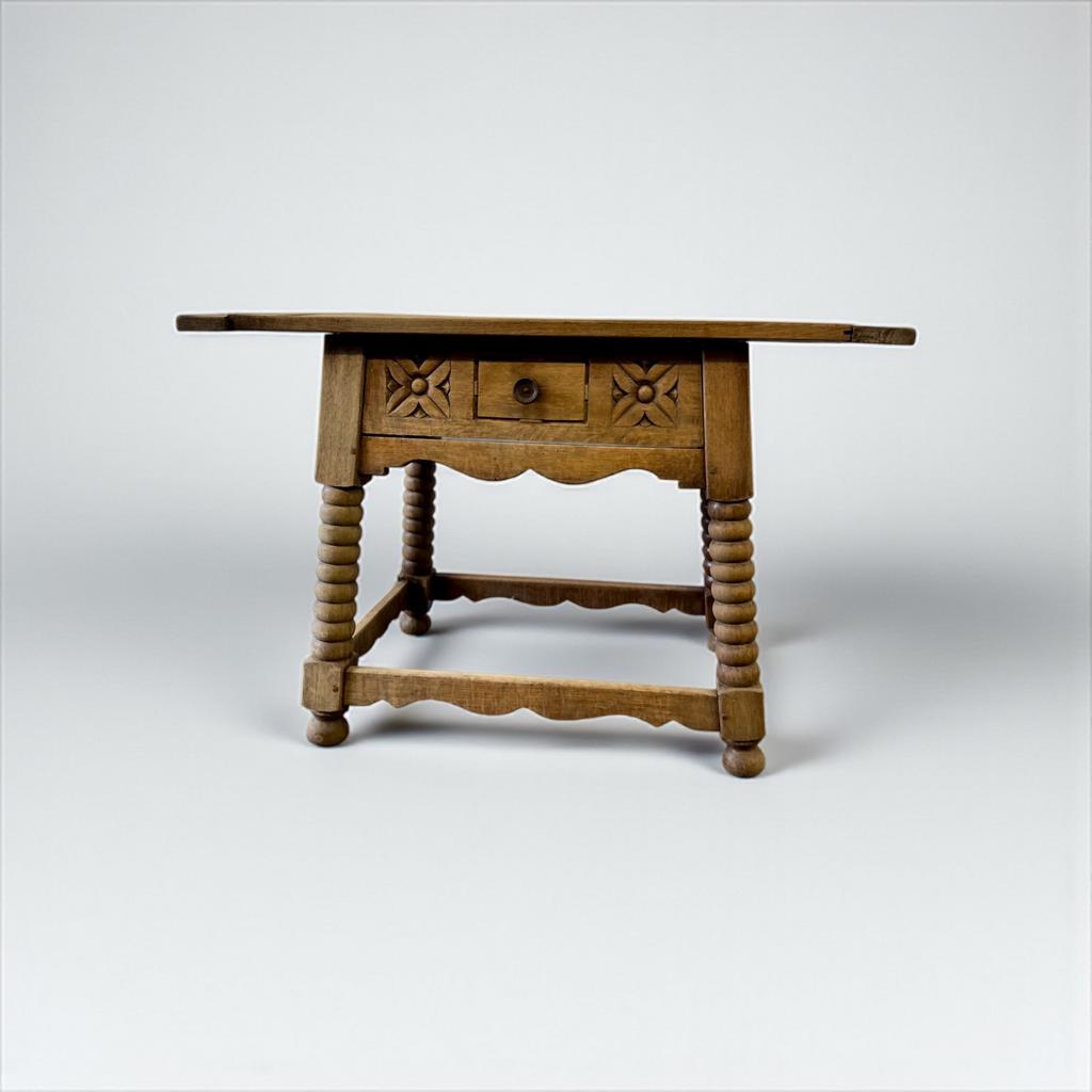 Vintage Houten Bobbin Console Tafel / Sidetable image 6