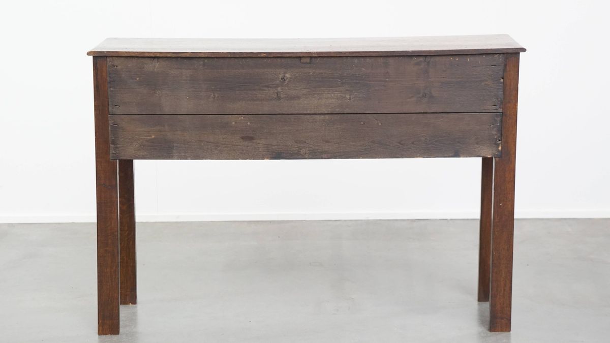 Klassieke En Charmante Antieke Engelse Eikenhouten Side Table/ Gangmeubel Uit 19e Eeuw image 2