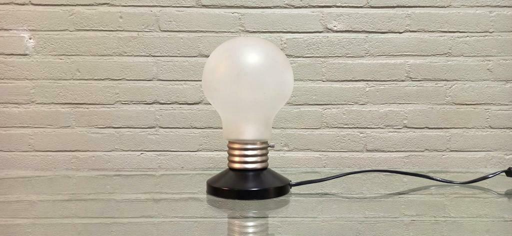 Vintage 1990S Ikea Pop Art Stijl Bulb Lamp Tafellamp image 2