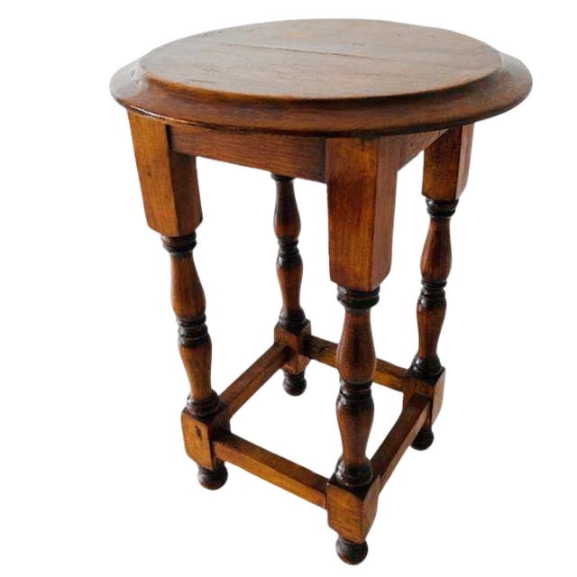 Brocante Bijzettafeltje Vruchtenhout image 5
