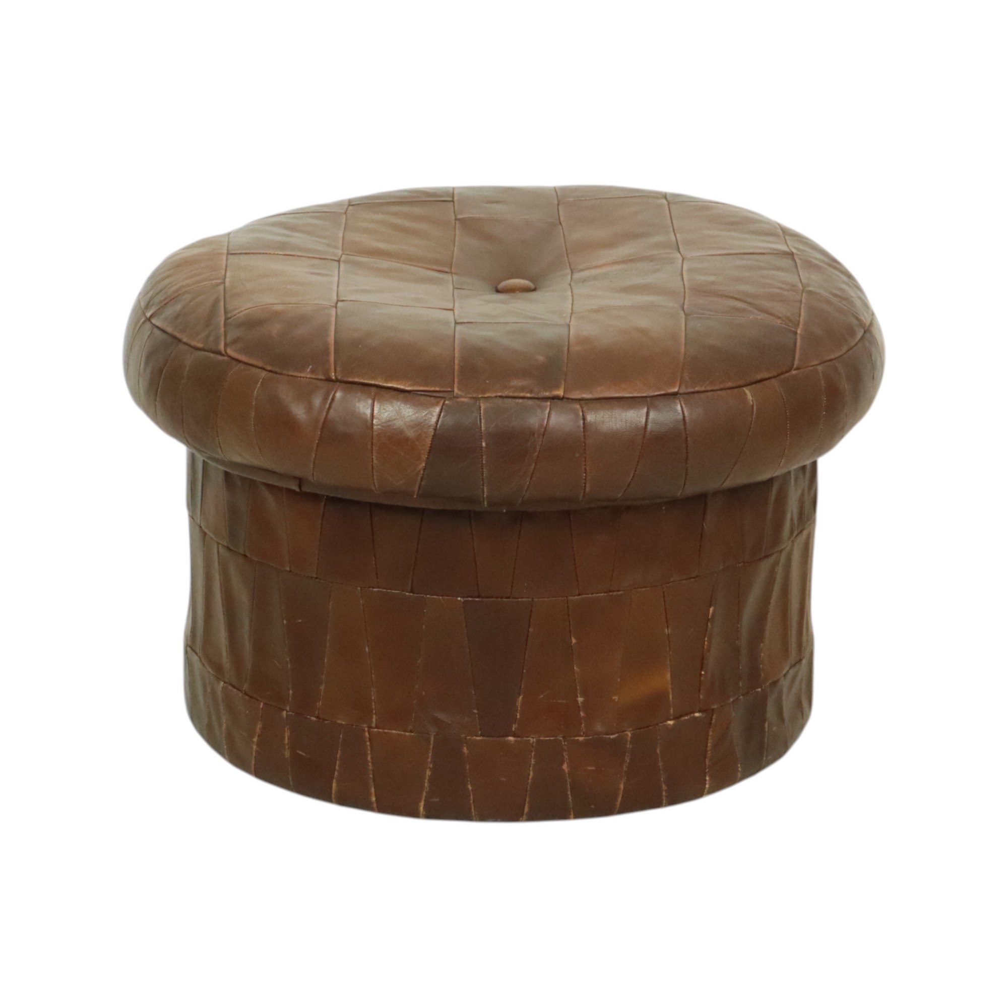 Design Mushroom Poef Opbergruimte De Sede Bruin Leer 57cm image 10