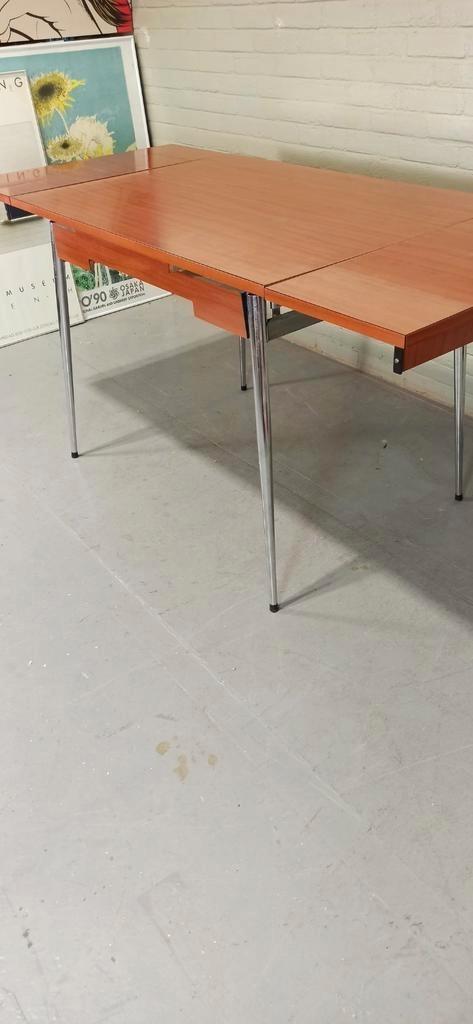 Vintage Formica Uitschuifbare Eettafel image 19