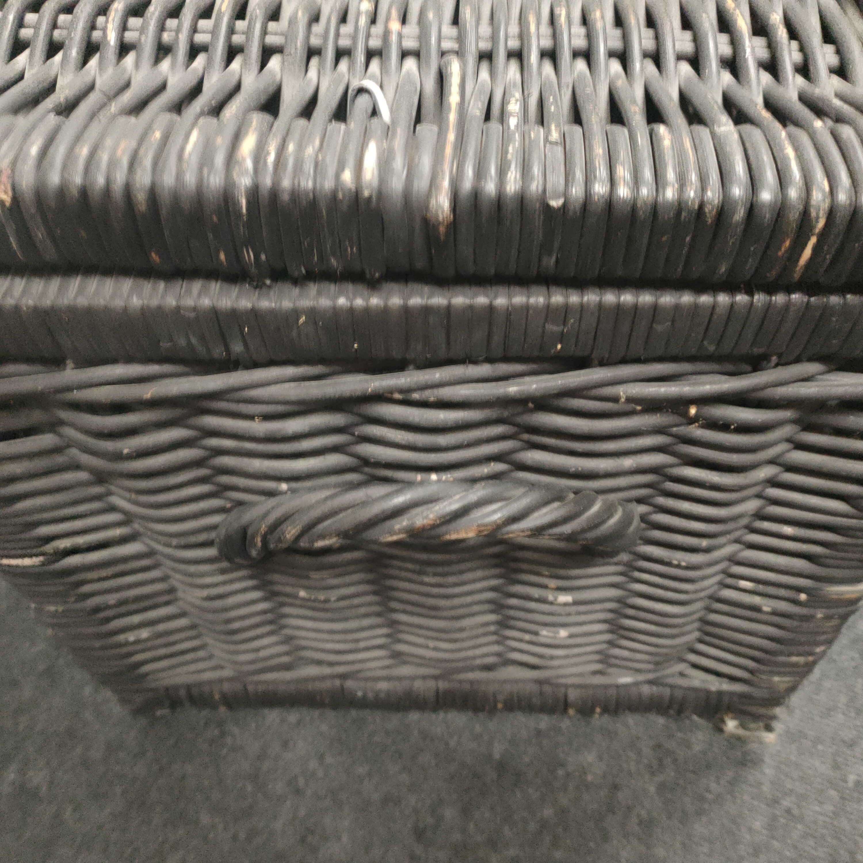 Grote Rieten Rotan Opbergmand Met Deksel image 6
