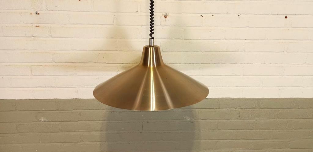 Vintage Dijkstra Metalen Hanglamp Pullout Lamp image 4