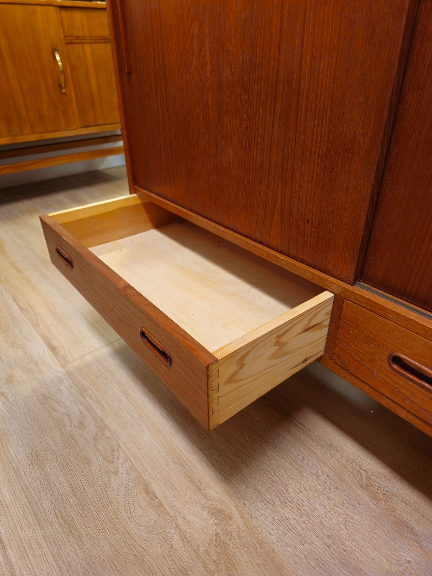 Vintage Deens Highboard Dressoir Teak Kast Kastje image 9
