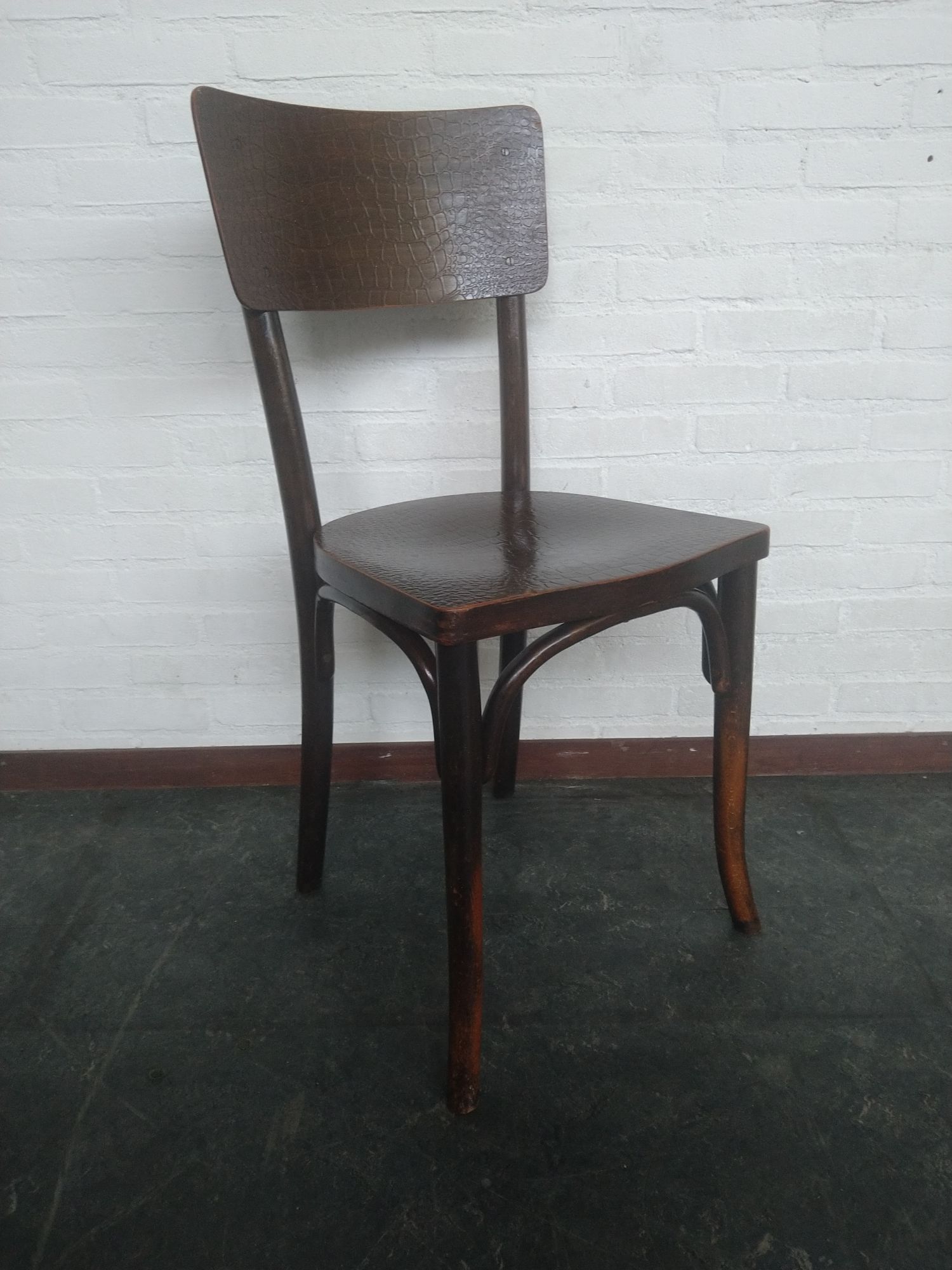 Thonet Stoel Met Krokodil Print image 6
