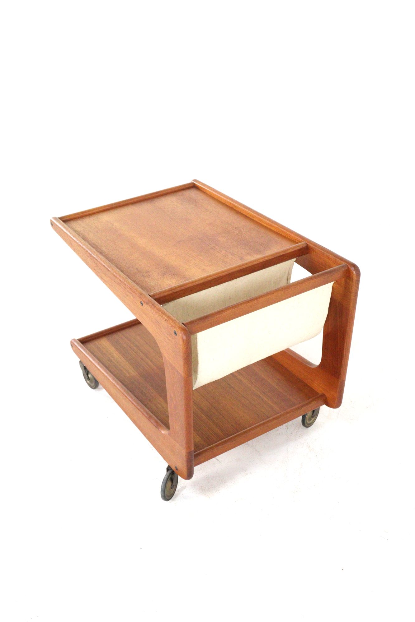 Sika Mobler Trolley Met Lectuurhouder Tijdschriftenrek Vintage Deens image 5