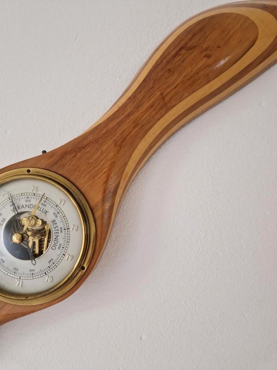 Vintage Barometer Propellor Vliegtuig image 4