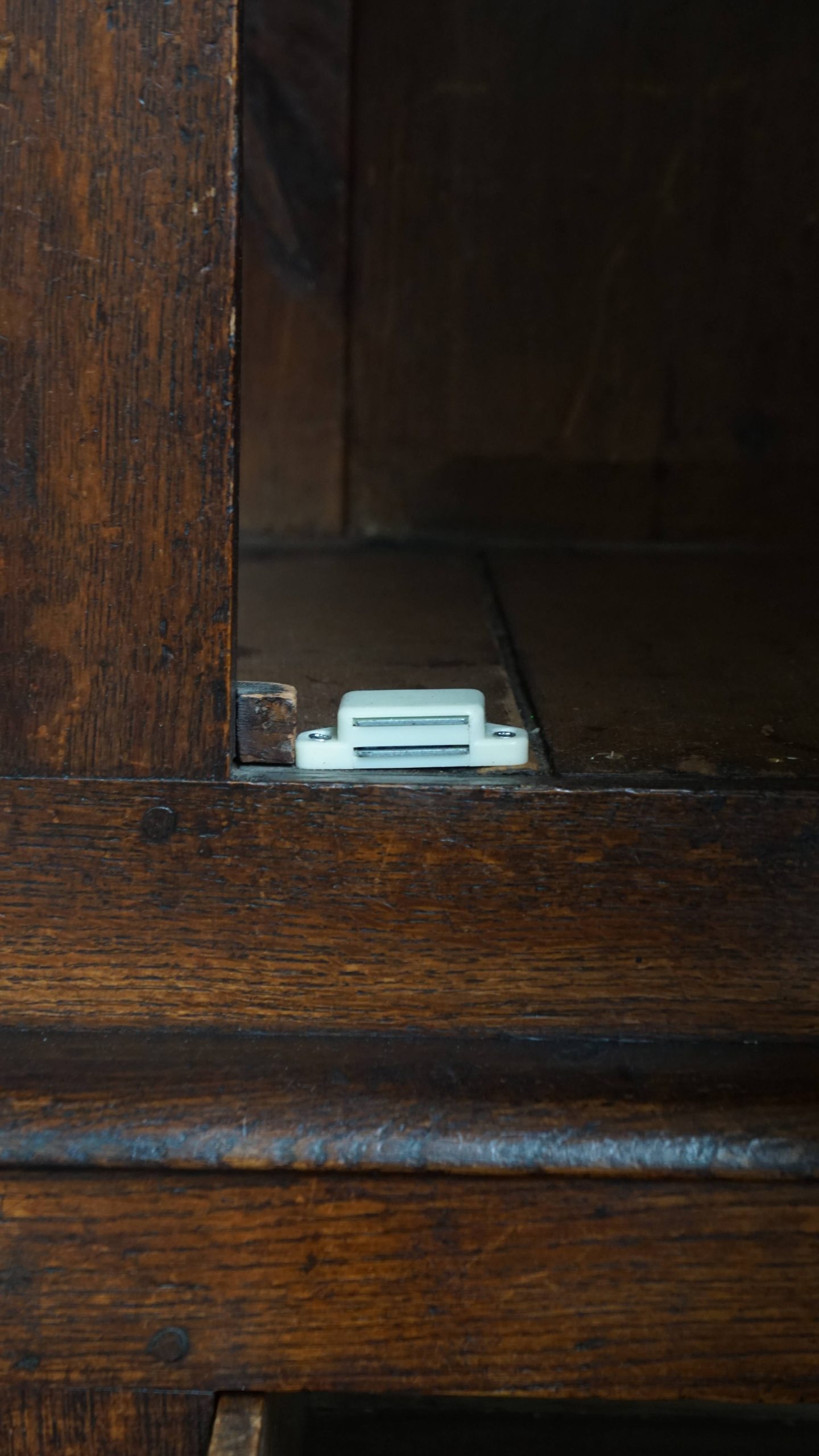 Zeer Mooie Antieke Engelse Eikenhouten Food Cupboard/ Voorraad Kast Uit Eind 18e/ Begin 19e Eeuw image 13