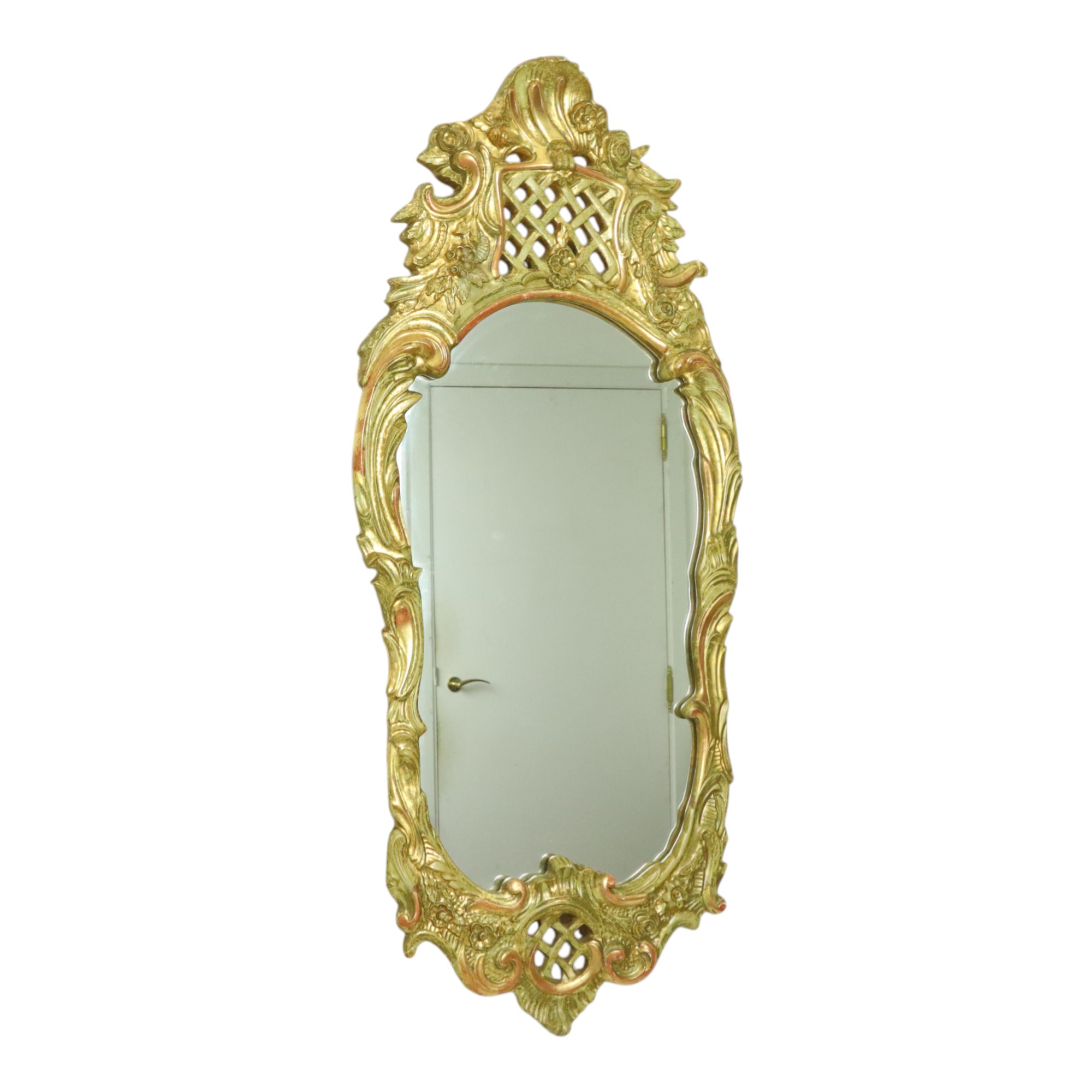 Grote Zweedse Spiegel Bladgoud Verguld Klassiek Rococo Stijl 119cm image 15