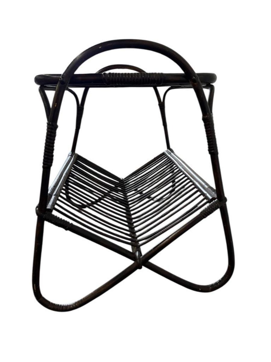 Vintage Rotan Bijzettafel / Sidetable / Plantentafel image 5